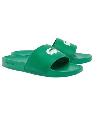 Lacoste Serve Pool Slides - Green