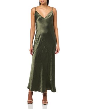 Vince Paneled Bias Slip Dress - Green