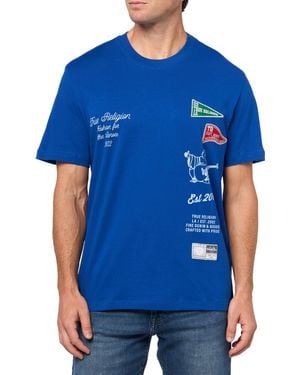 TRUE RELIGION Panther Crew T-shirt in Red for Men | Lyst