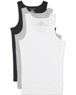Tommy Hilfiger Undershirts 3 Pack Cotton Classics A-shirts Underwear - White