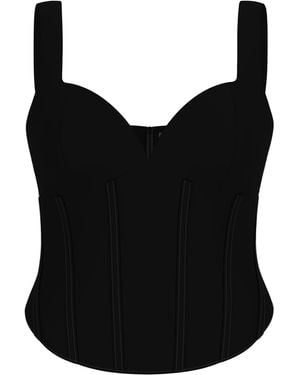 Guess S Eco Sleeveless Jadore Corset Top - Black
