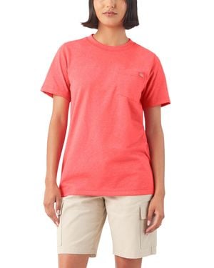 Dickies Heavyweight Short Sleeve Pocket T-shirt - Red