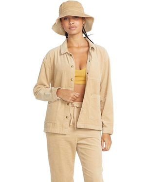 Volcom Stone Street Oversizes Shirt Jacket - Natural