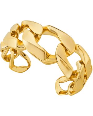 Michael Kors 14k Gold-plated Organic Link Cuff Bracelet - Metallic
