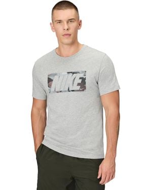 Nike Sportswear T-shirt Block Camo - Gray
