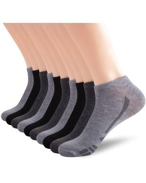 Fila Racing Striped No Show Socks - Gray