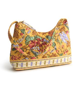 Vera Bradley Premium Cotton Post Shoulder Bag - Yellow