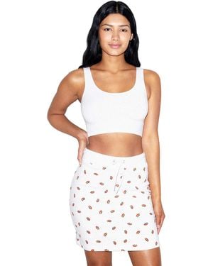 American Apparel California Fleece Skirt - White