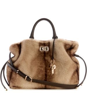 Guess Mavis Satchel - Brown