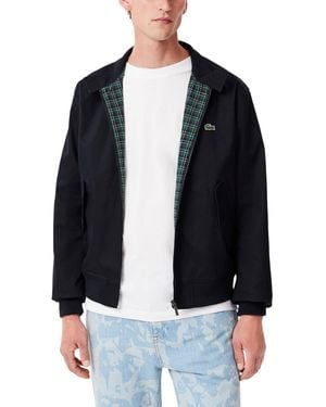 Lacoste Water-repellent Twill Harrington Jacket - Black
