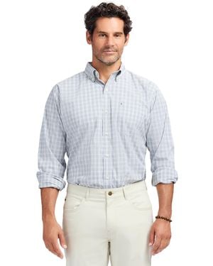 Izod Performance Comfort Long Sleeve Shirt - Blue