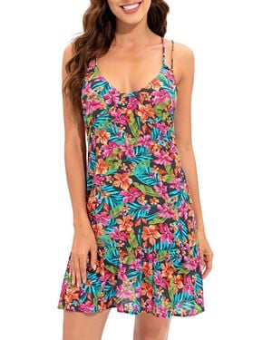 Lucky Brand Standard Vibrant Dress - Red