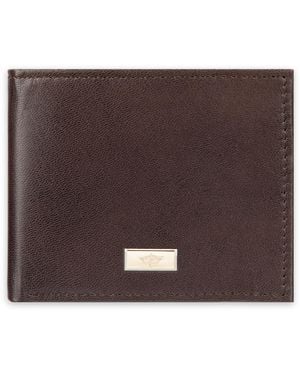 Dockers Two-tone Ornament Leather Extra Capacity Bifold Wallet - Brown