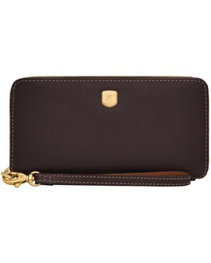 Fossil Lennox Zip Continental Wallet - Black