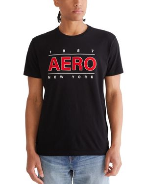Aéropostale Center Chest Logo Short Sleeve Tee - Black