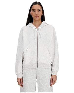 New Balance Sport Essentials Fleece Full Zip Jacket - Gray