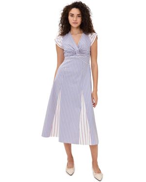 Shoshanna Canopy Stripe Avalynn Dress - Purple