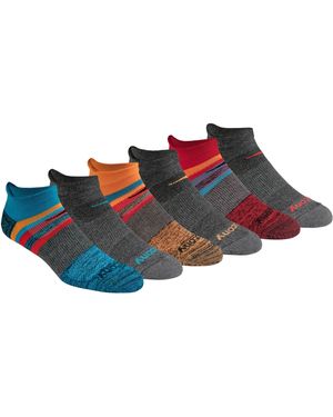 Saucony Rundry Mesh Ventilating Comfort Fit Performance Tab Socks - Black