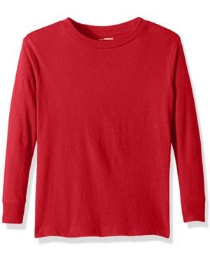 PUMA City Long Sleeve Blank Tee - Red