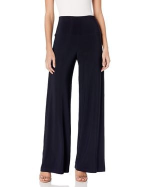 Norma Kamali Straight Leg Pant Go - Blue