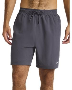 Reebok Apparel Mesh Glider Running 7" Short - Blue