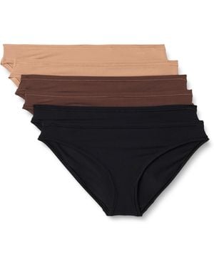 Amazon Essentials Peached Microfiber Bikini Panty - Black