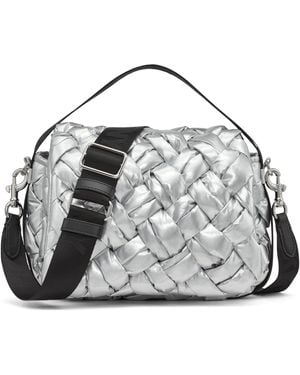 DKNY Nadia Quilted Flap Shoulder Bag - Metallic