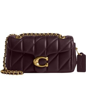 COACH Quilted Chain Tabby Shoulder Bag 20 - Purple