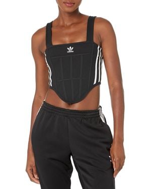 adidas Originals Square Neck Tank Top - Black