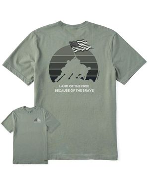 Life Is Good. 4th Of July Crusher Tee Shirt - Green