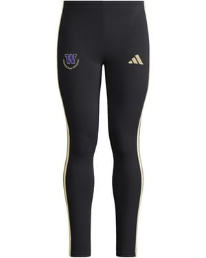 adidas Ncaa 25/26 Essentials 3-stripes Cotton Leggings - Black