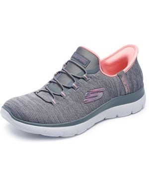 Skechers Hands Free Slip-ins Summits-everyday Set Trainer - Blue