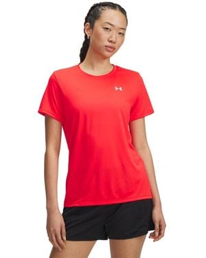 Under Armour Tech Short Sleeve Racer - Red