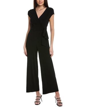 Maggy London Cap Sleeve Matte Jersey Jumpsuit - Black