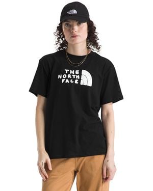 The North Face Evolution Sketch Logo Half Dome Short-sleeve Tee | Regular Fit Cotton Shirt With Logo Graphic Tnf Black