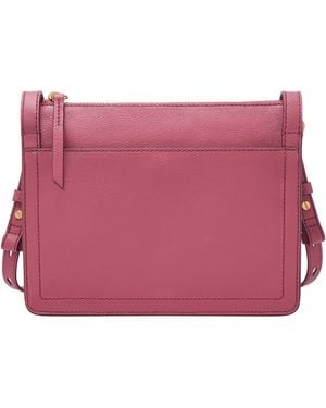 Fossil Taryn Leather Crossbody Purse Handbag - Purple