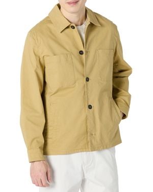 Amazon Essentials Relaxed-fit Stretch Cotton Utility Jacket - Yellow