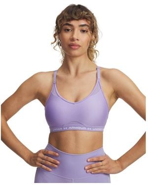 Under Armour Crossback Low Impact Sports Bra, - Purple