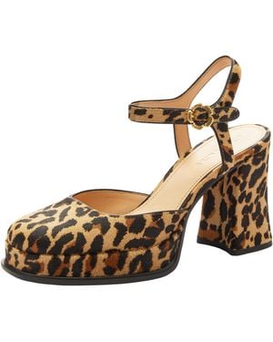 COACH Tea Rose Pump Print - Brown