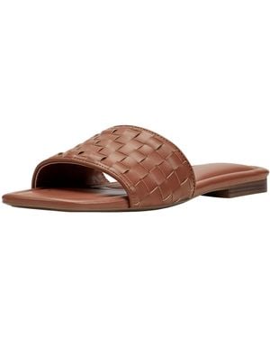 Marc Fisher Lecee Flat Sandal - Brown
