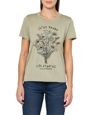 売れ筋商品|||ラッキーブランド カットソー トップス レディース Women's Lucky Ringer Cotton Classic Crewneck T-Shirt Marshmallow Lucky Brand Women's 3-Pack Crew Neck Tee Lightweight Ribbed