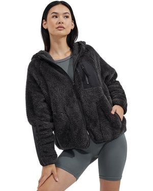 UGG Ruthie Fluff Zip Hoodie Coat - Black