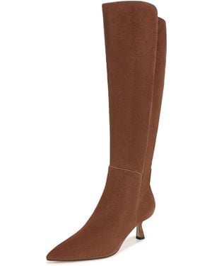 Sam Edelman Taylin Knee High Boot Dark Terra Toffee Wide Calf 7.5 M - Brown