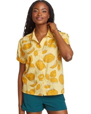 Eddie Bauer Baja Short-sleeve Shirt Buttercup Small - Yellow
