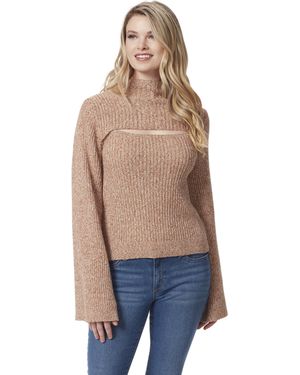 Jessica Simpson S Kaida Cut Out Sweater Pullover With Wide Sleeves Standard - Blue
