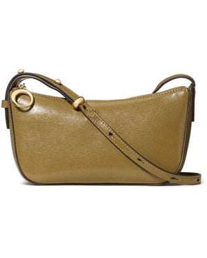 Kate Spade Halo Glazed Leather Crossbody - Metallic