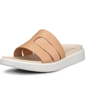 Ecco Flowt Oasis Slide Sandal - White