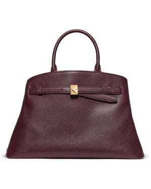Kate Spade Deco Pebbled Leather Large Satchel - Purple