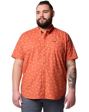 Columbia Rapid Rivers Printed Short Sleeve Shirt - Orange