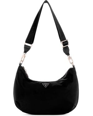 Guess Gemma Hobo Shoulder Bag - Black
